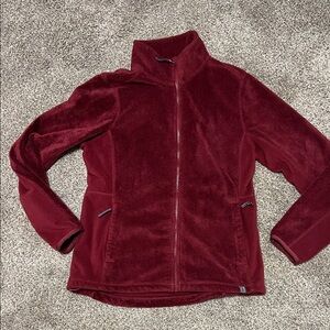 L.L. Bean Deep Red Teddy Jacket